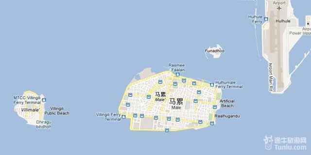 郑州到马尔代夫旅游岛屿分布图
