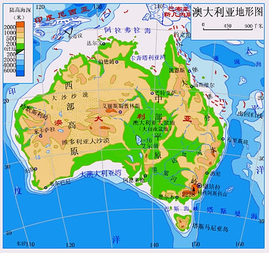 【澳大利亚地图】图片_介绍_官网_澳大利亚旅游_ 途牛