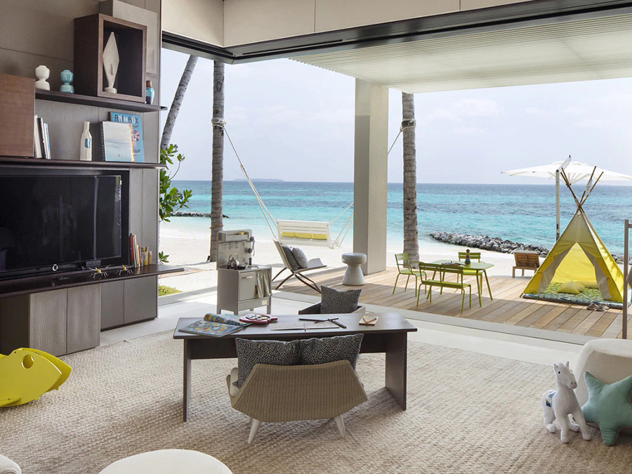 白马庄园私人岛(四卧室)Cheval Blanc Randheli Private Island - 客室画像 9