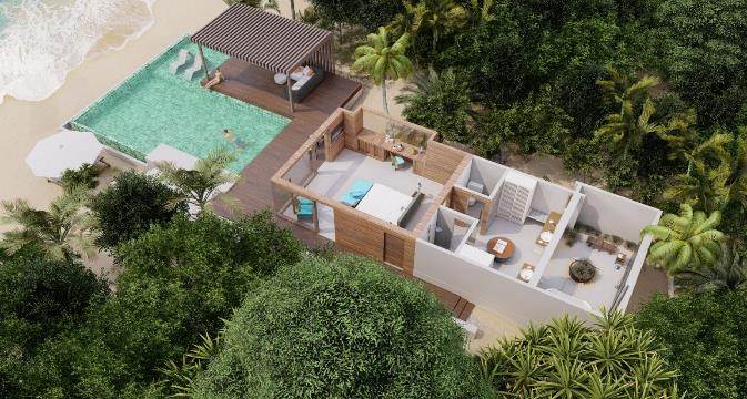 Deluxe Beach Pool Villa豪华沙难泳池别墅 - 房型图片 9