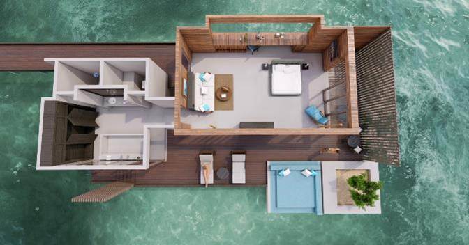Overwater Villa 水上别墅 - 房型图片 8