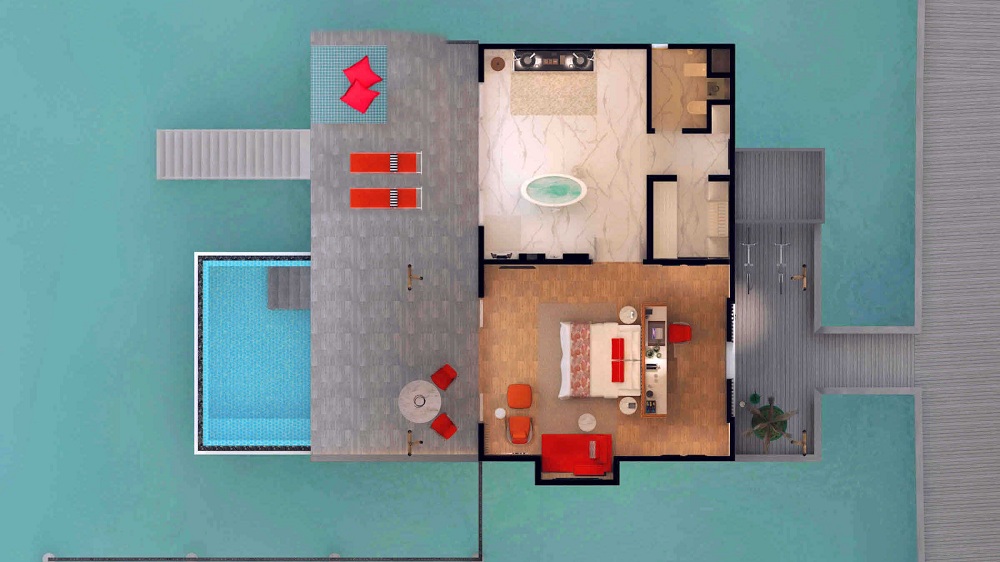 Water Villa with Pool泳池水上别墅 - 房型图片 4