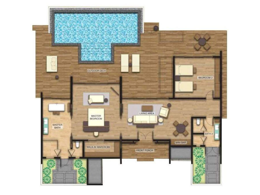 Beach Villa 3 Bedrooms Pool & Sunset View三卧室沙滩泳池别墅（日落景观） - 房型图片 5