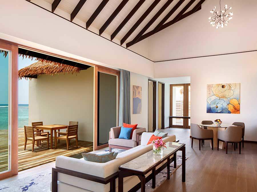 Overwater Villa 3 Bedrooms Pool & Lagoon View 三卧室水上泳池别墅(潟湖/日落景观) - 房型图片 2