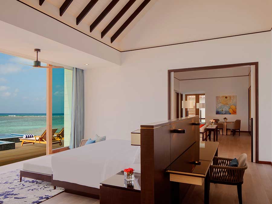 Overwater Villa 3 Bedrooms Pool & Lagoon View 三卧室水上泳池别墅（潟湖/日落景观） - 房型图片 3