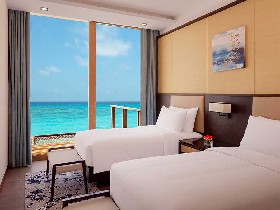 Overwater Villa 3 Bedrooms Pool & Lagoon View 三卧室水上泳池别墅(潟湖/日落景观) - 房型图片 5