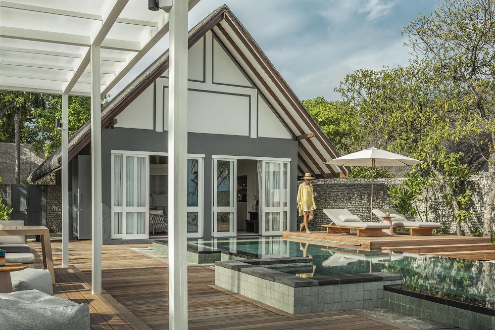 Family Oceanfront Bungalow with Pool带泳池的家庭滨海别墅 - 房型图片 1