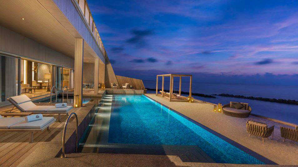 John Jacob Astor Estate (Three bedroom over water pool suite)约翰雅各伯阿斯特庄园（三卧室水上泳池套房） - 房型图片 5