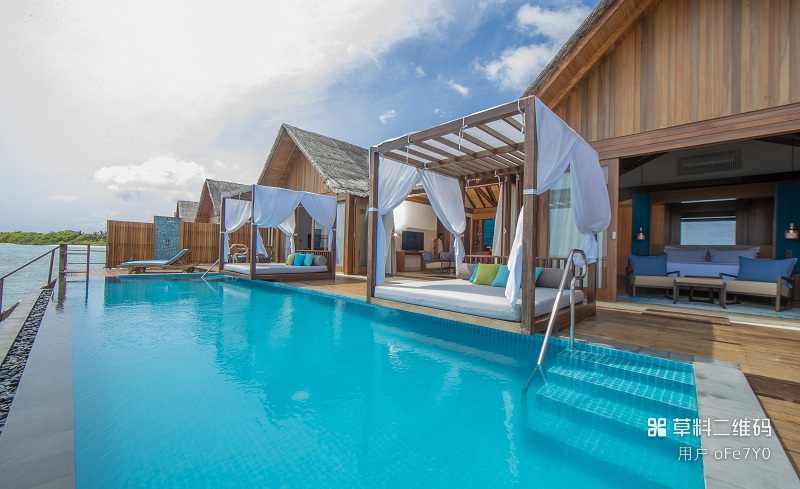 Two Bedrooms Reef Residence With Pool双卧室礁湖泳池住宅 - 房型图片 2
